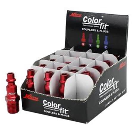 Wilton Milton  0.25 in. NPTM M Style ColorFit Plugs - Red MI99106